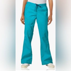 Scrubs WonderWink Women's WonderFLEX Grace Flare Leg Cargo Pant;Teal; medium
